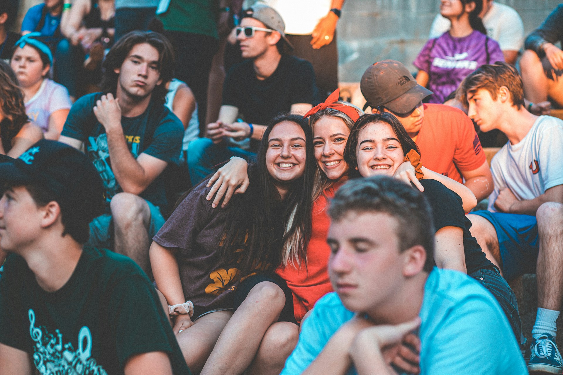 teenagers during summer camp